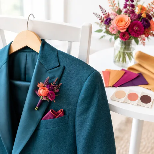 Le costume bleu canard au mariage : pour quelles carnations et dans quels décors